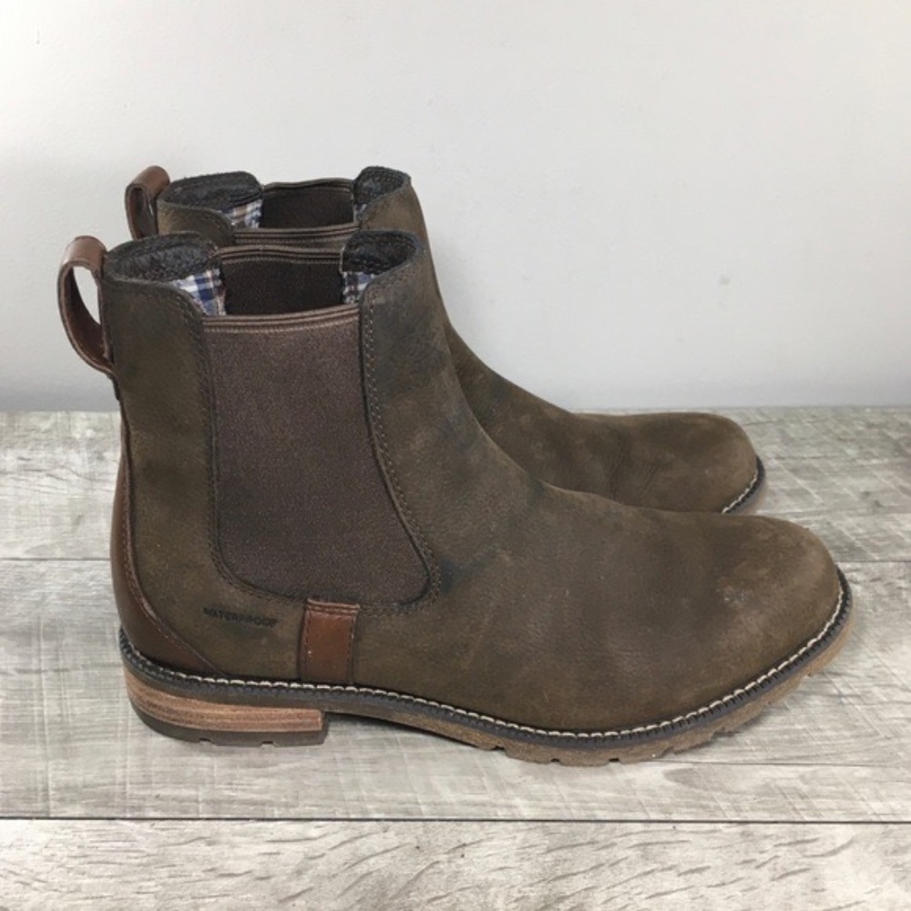 Ariat 10018520 Wexford Java Waterproof Brown Leather Womens Chelsea Boots Size 8